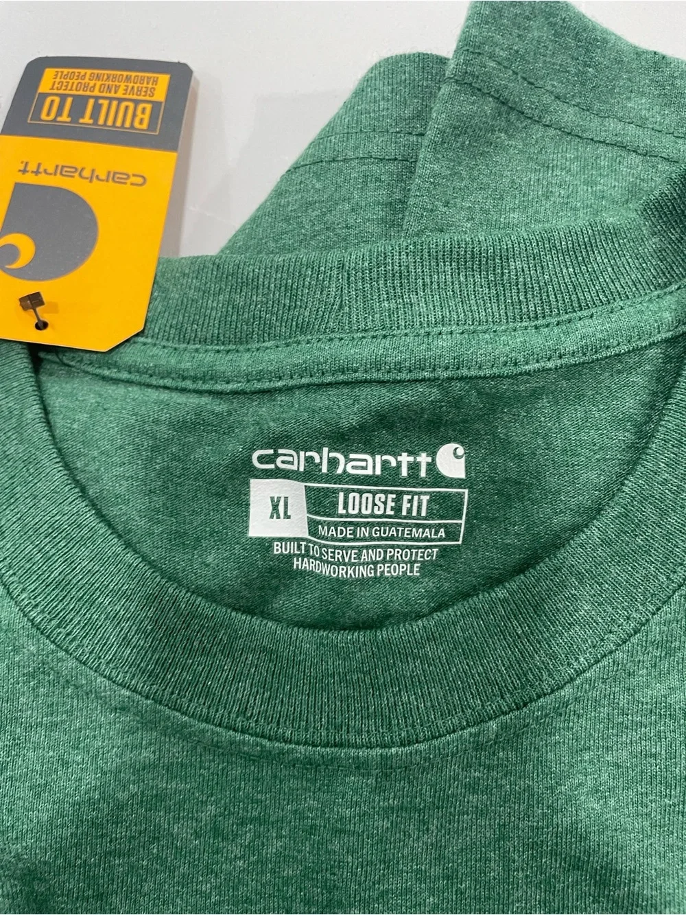 Lot of 3 men’s Carhartt loose fit pocket tshirt XL gray black green new - Picture 6 of 7